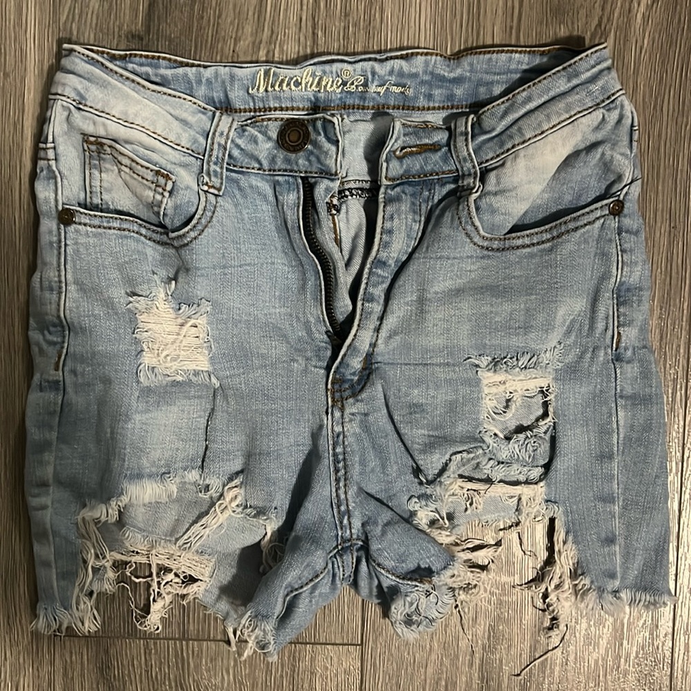 Jean shorts with Rips
